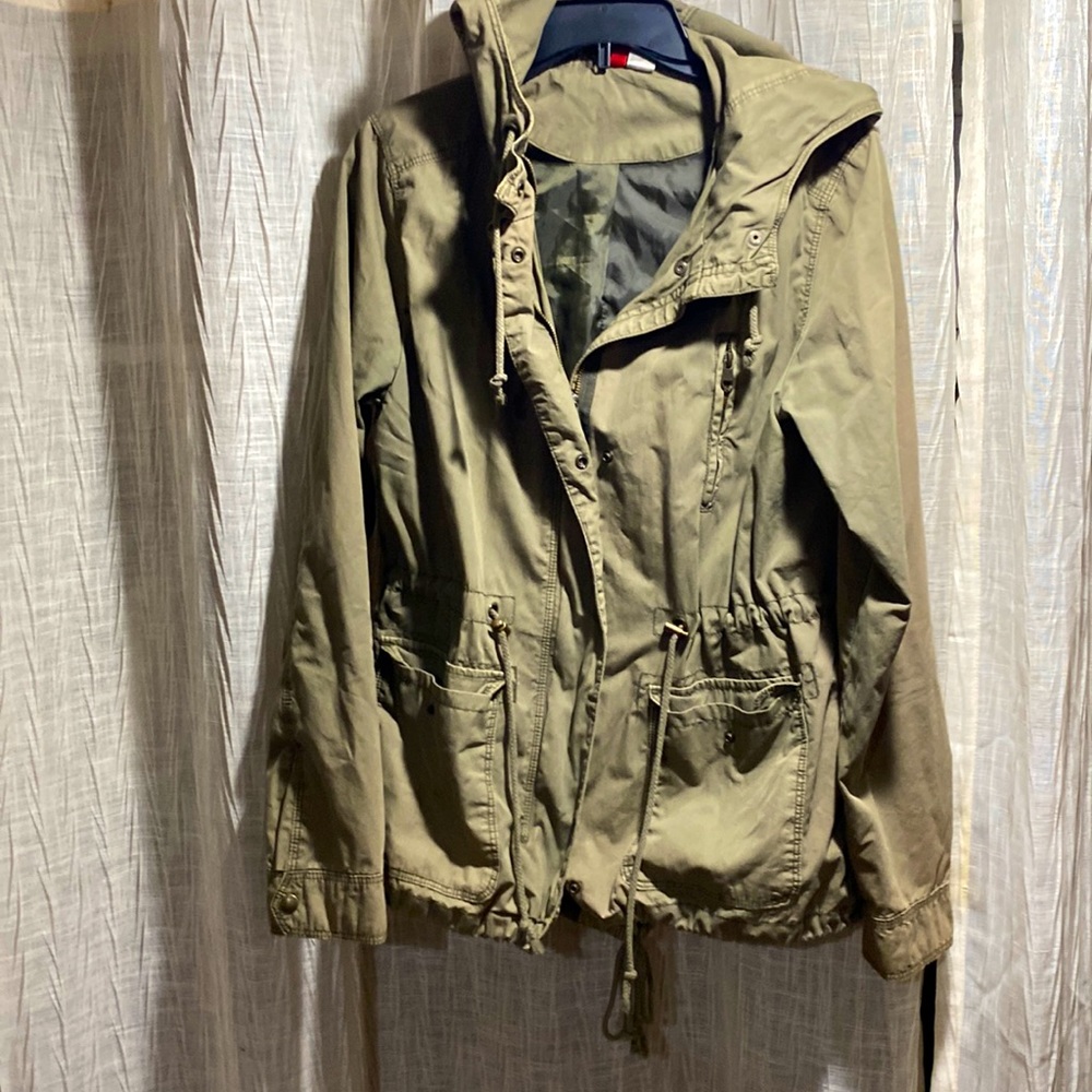 H&M women’s olive green coat